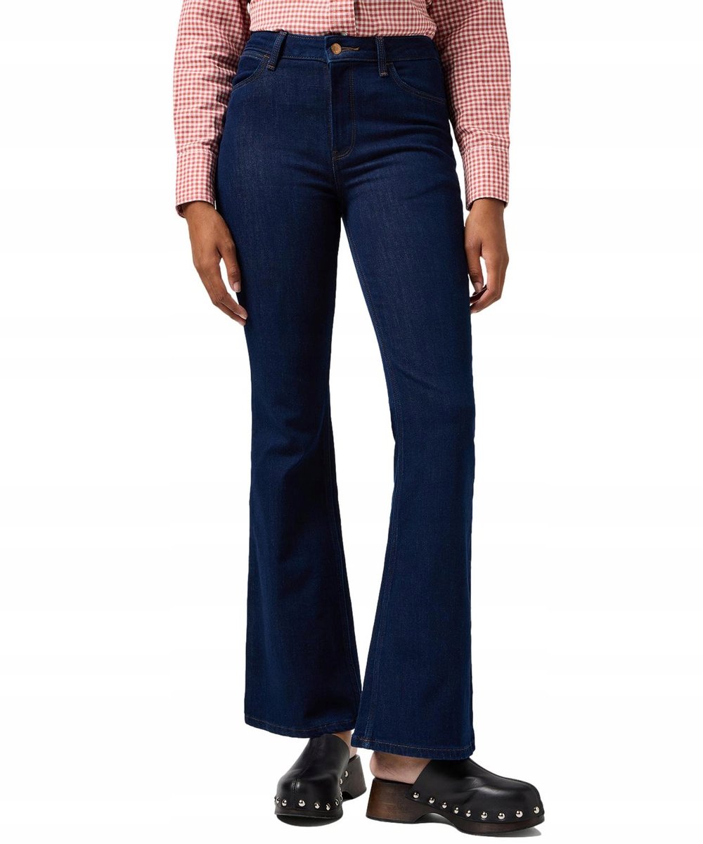 Jeansy Wrangler Fierce Flare 112364737 Twilight Tide W 28 / L 30