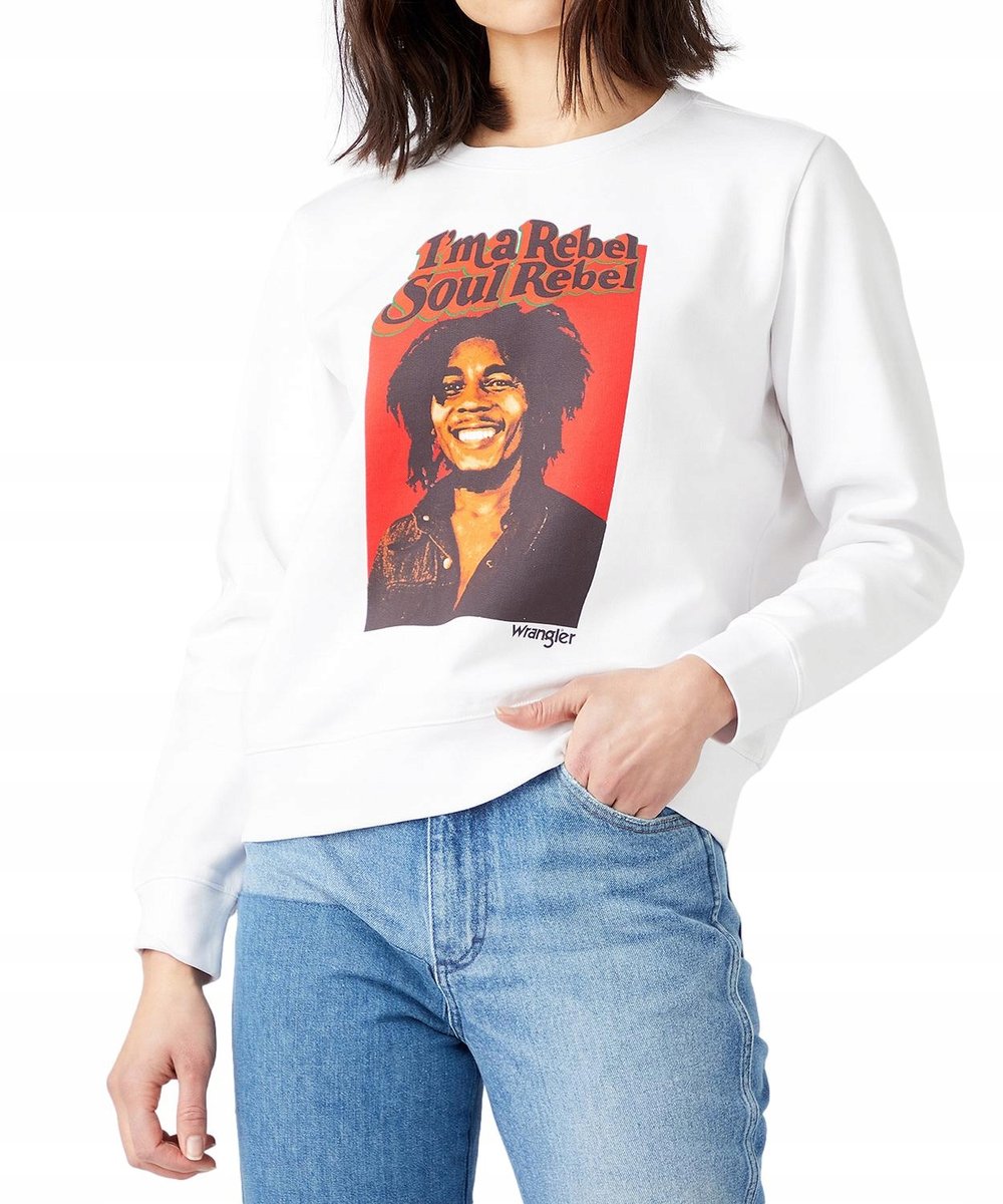 Bluza Wrangler SOUL REBEL CREW W611H1989 White S