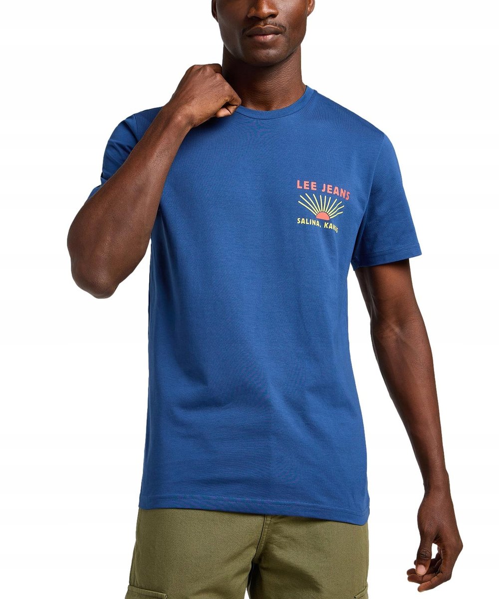 T-shirt Lee GRAPHIC TEE 112349067 Drama Blue S