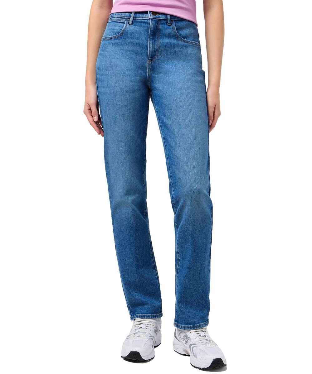 Jeansy Wrangler Straight 112351740 Mid Wash W 27 / L 32