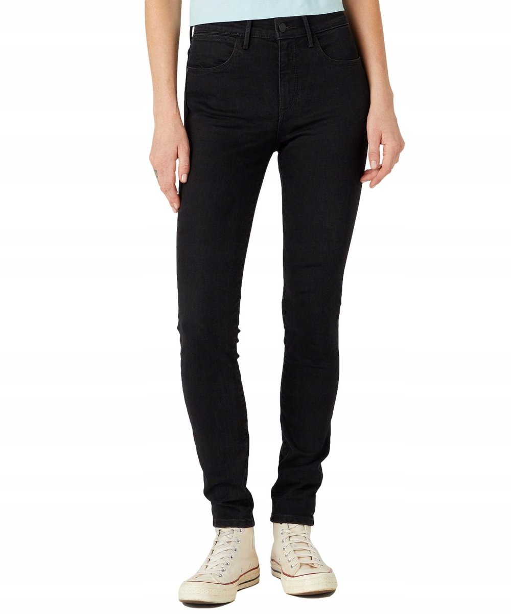 Jeansy Wrangler High Rise Skinny 112332390 W27HDF36T Arachne W 26 / L 32