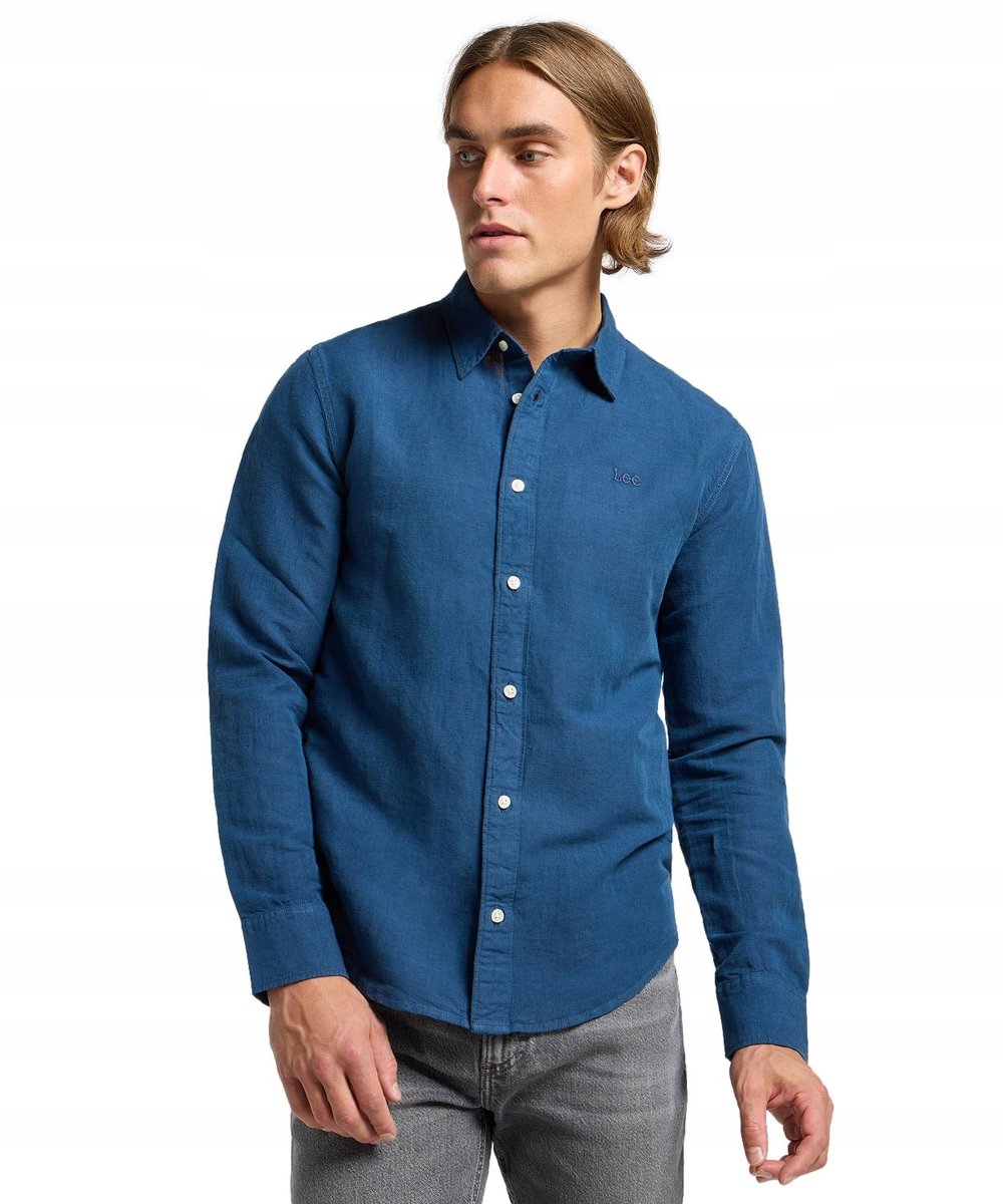 Koszula Lee PATCH SHIRT 112364107 Orion Blue M