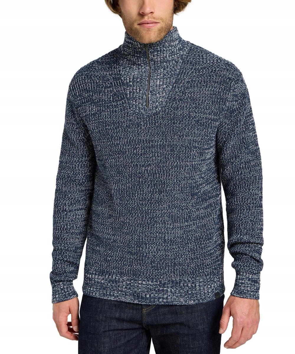 Sweter Lee HALF ZIP KNIT 112355674 Mood Indigo XXL