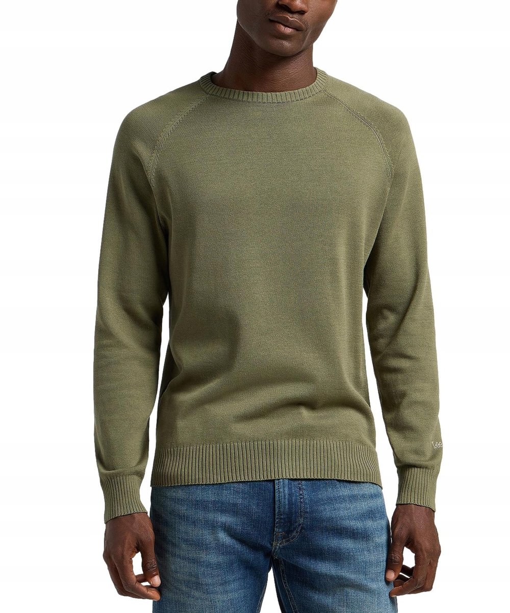 Sweter Lee CLEAN RAGLAN SWEATER 112355673 Mercantile Green XXL