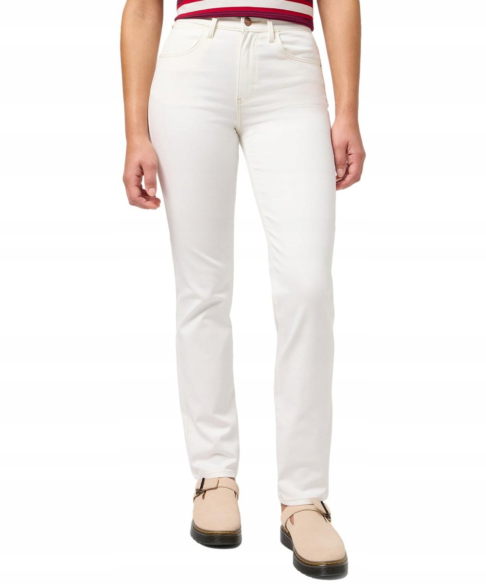 Jeansy Wrangler Straight 112351027 White W 29 / L 30
