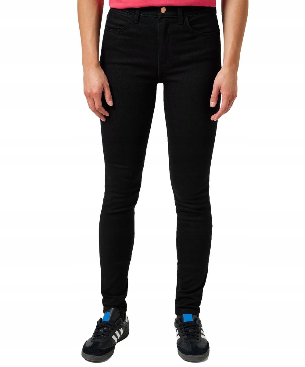Jeansy Wrangler High Skinny 112355388 Noir W 27 / L 30