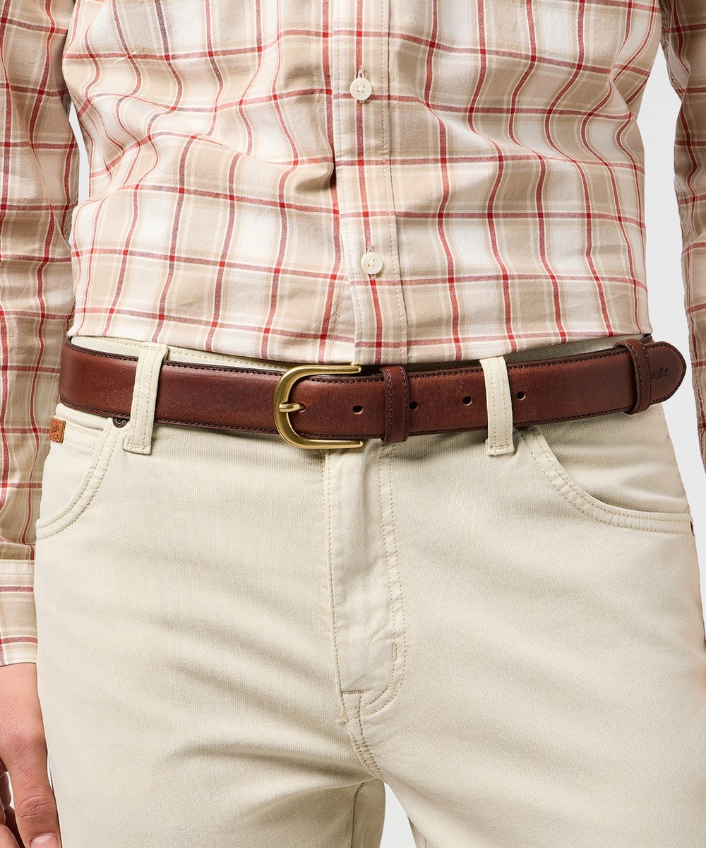 Pasek Wrangler BOMBATO BELT 112365271 Brown 95