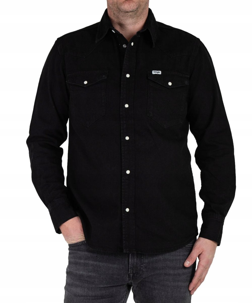 Koszula Wrangler WESTERN SHIRT 112362906 Rinse Black M