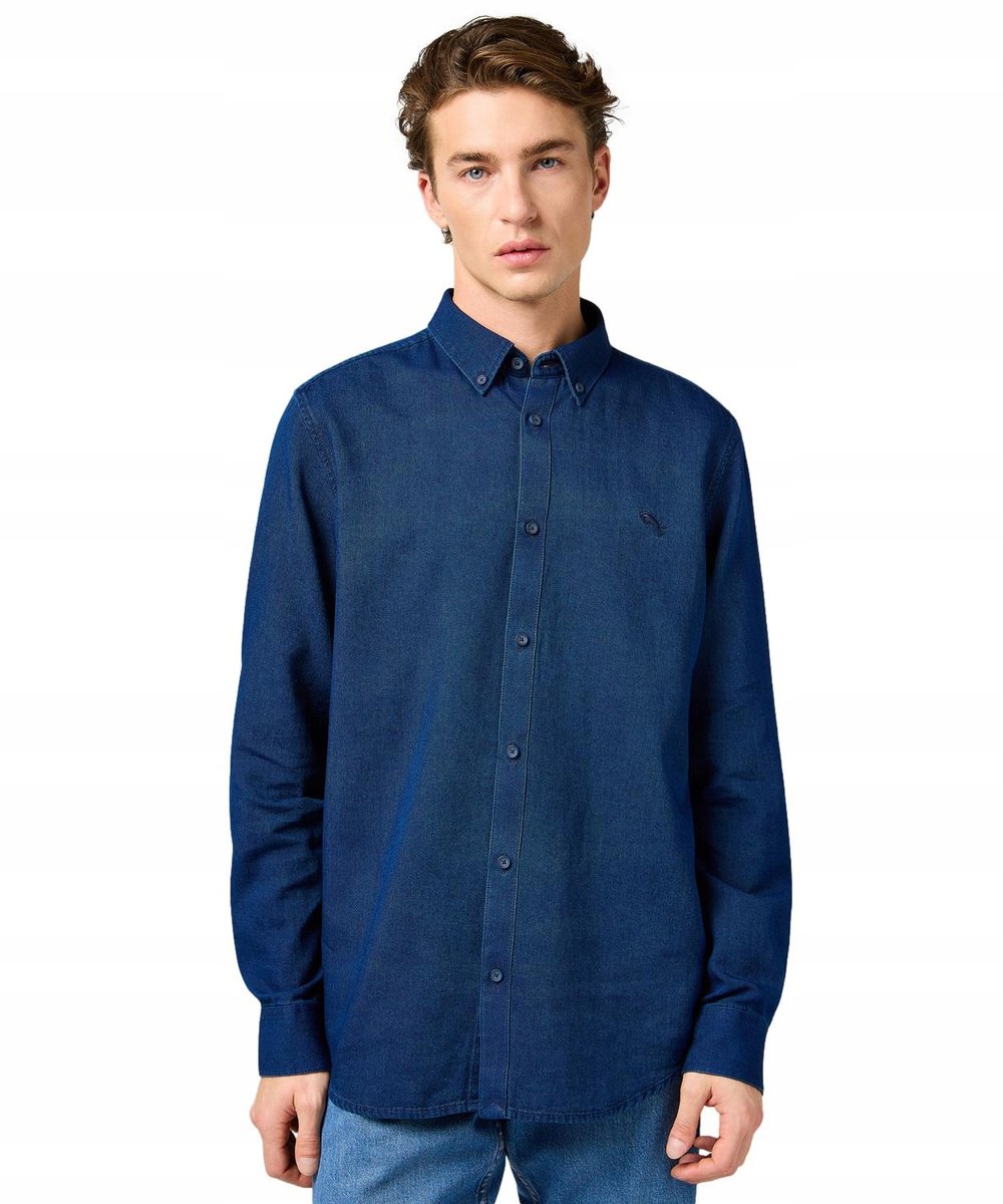Koszula Wrangler OXFORD SHIRT 112364234 Indigo Oxford L