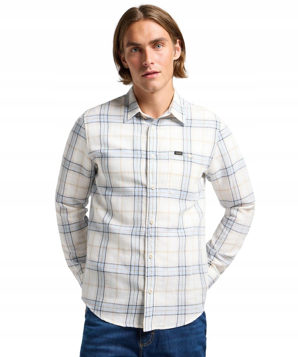 Koszula Lee LEESURE SHIRT 112363901 Shy Blue XL