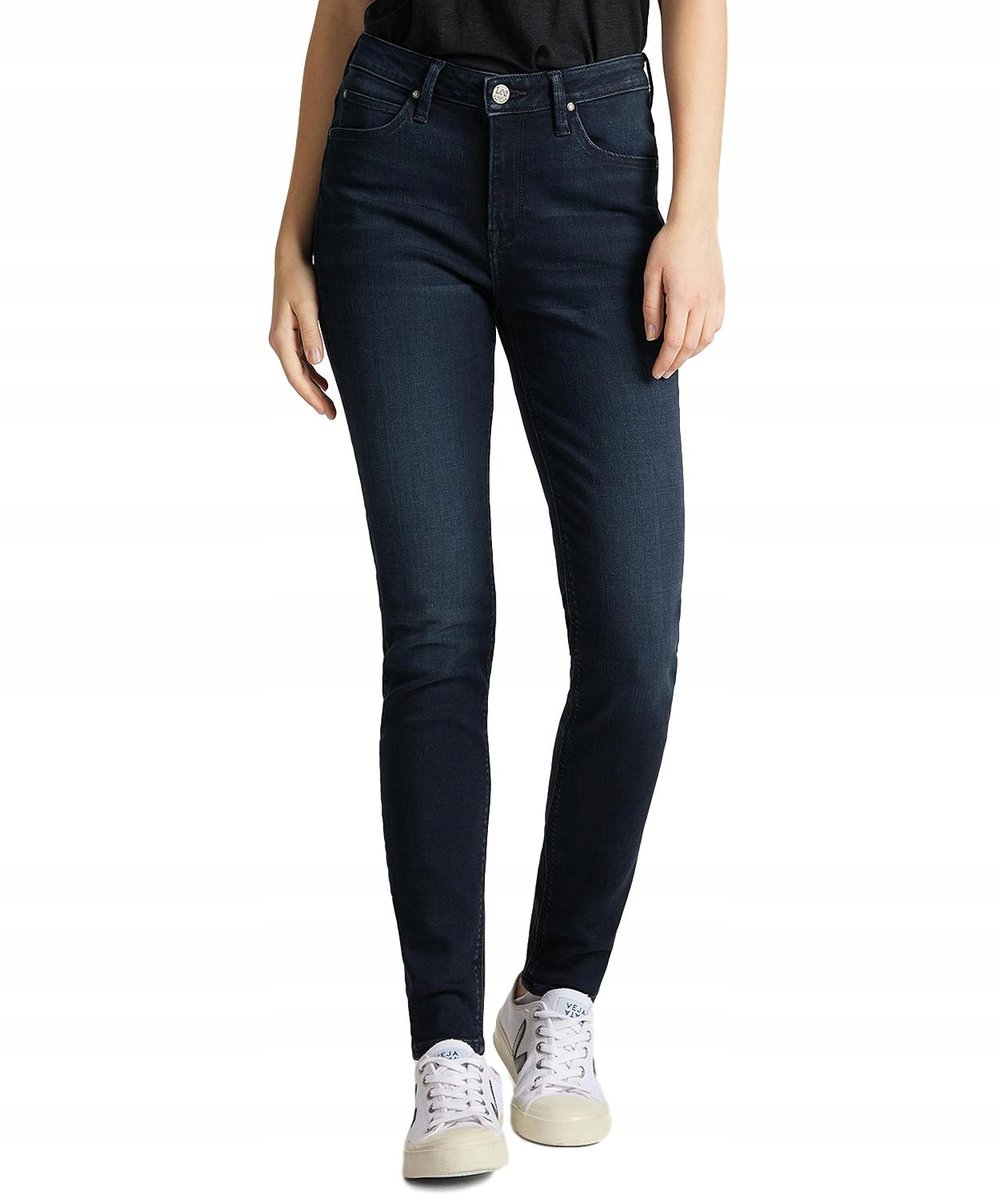 Jeansy Lee Scarlett High L626PHQS Worn Ebony 25/31