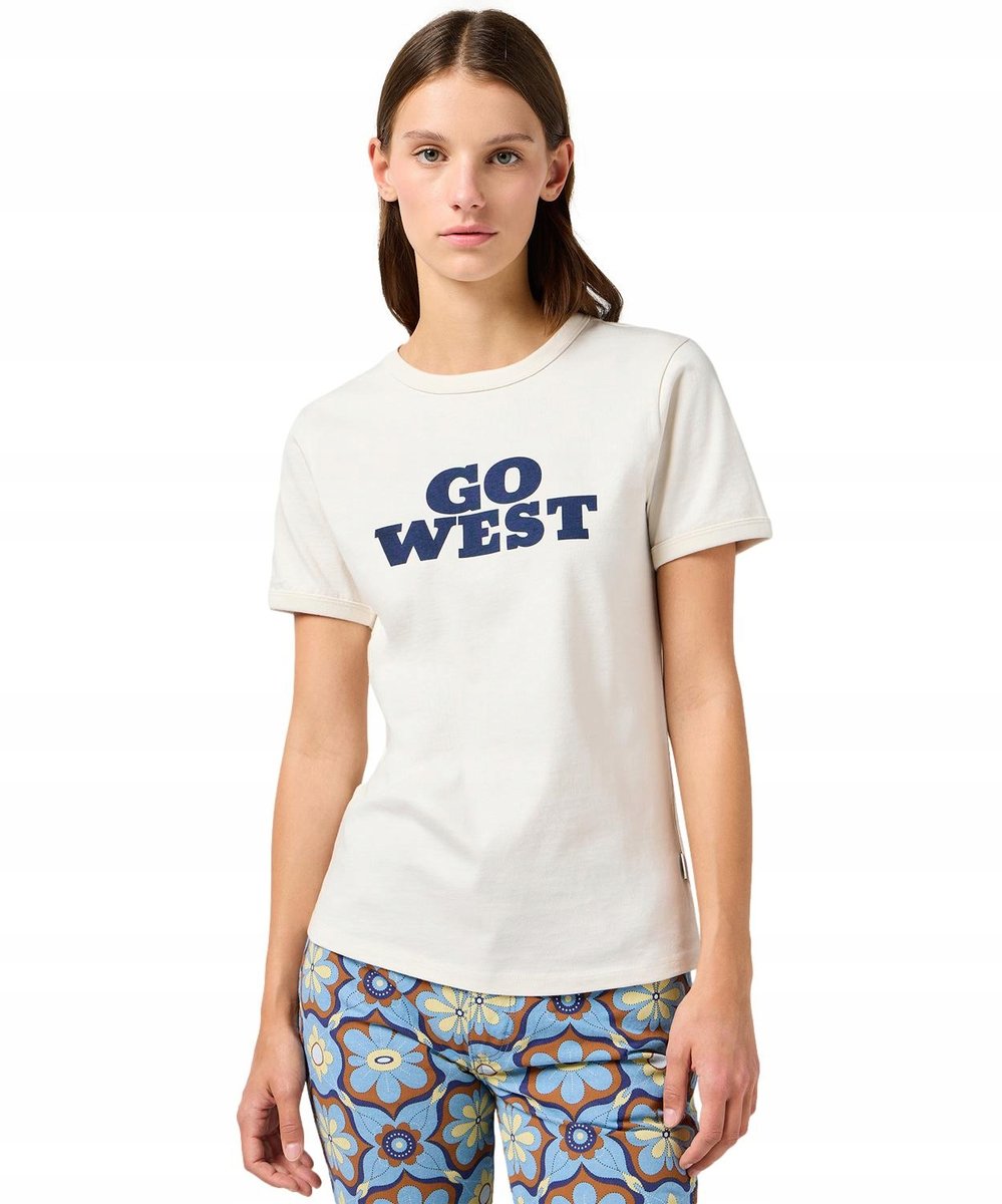 T-shirt Wrangler RINGER TEE 112362572 Vintage White S