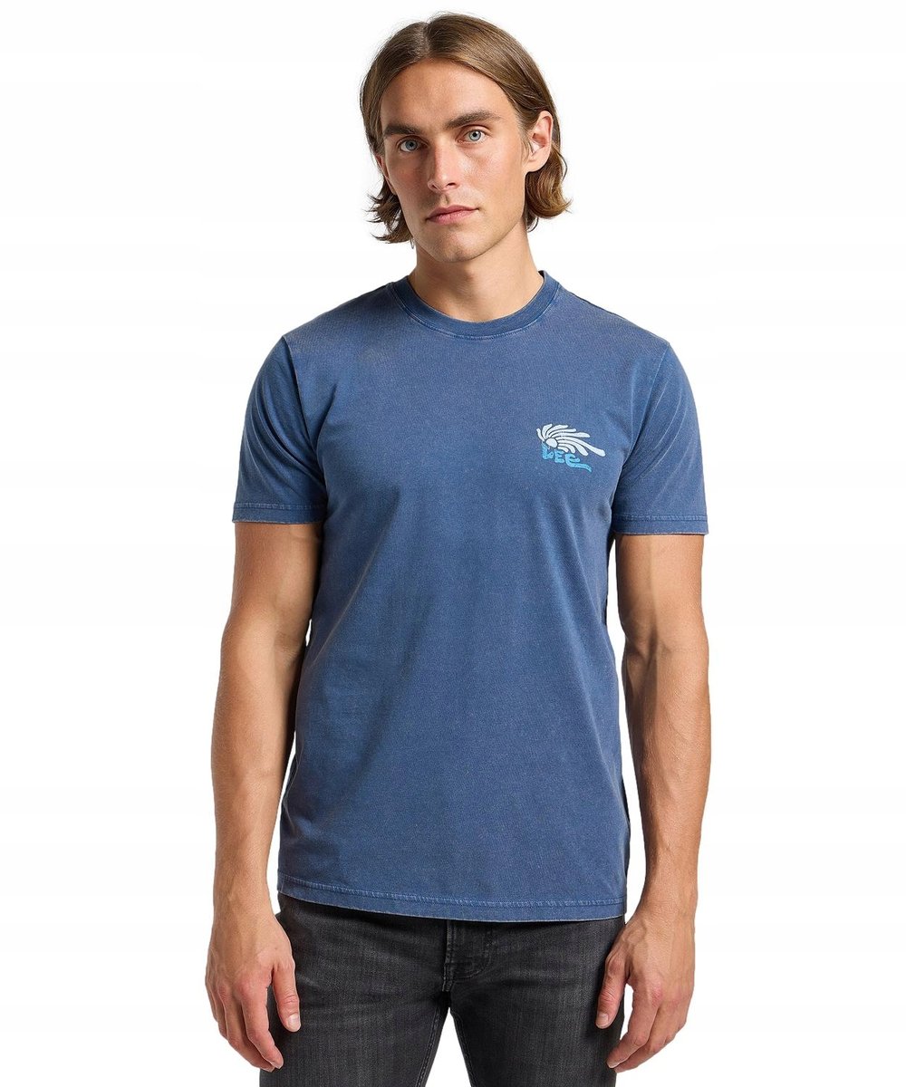 T-shirt Lee MEDIUM LOGO TEE 112364593 Orion Blue M