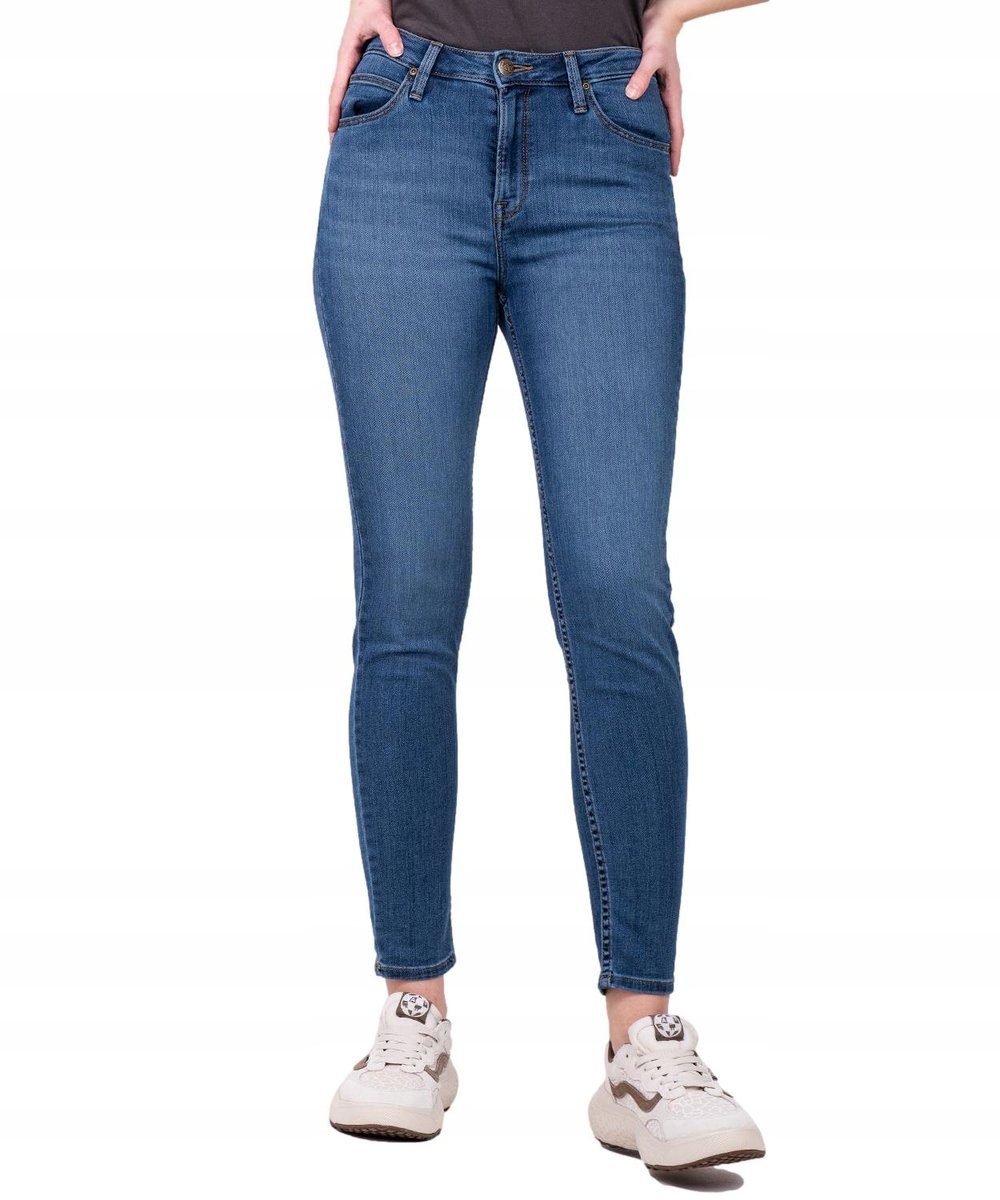 Jeansy Lee Scarlett High 112338189 L626EMC39 Mid Worn In W 26 / L 31