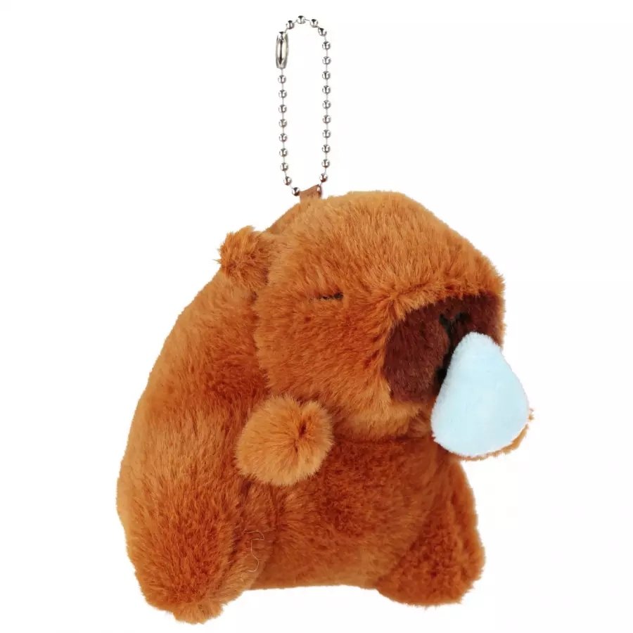 ZABAWKA BRELOK PLUSZOWY MASKOTKA KAPIBARA 12 CM