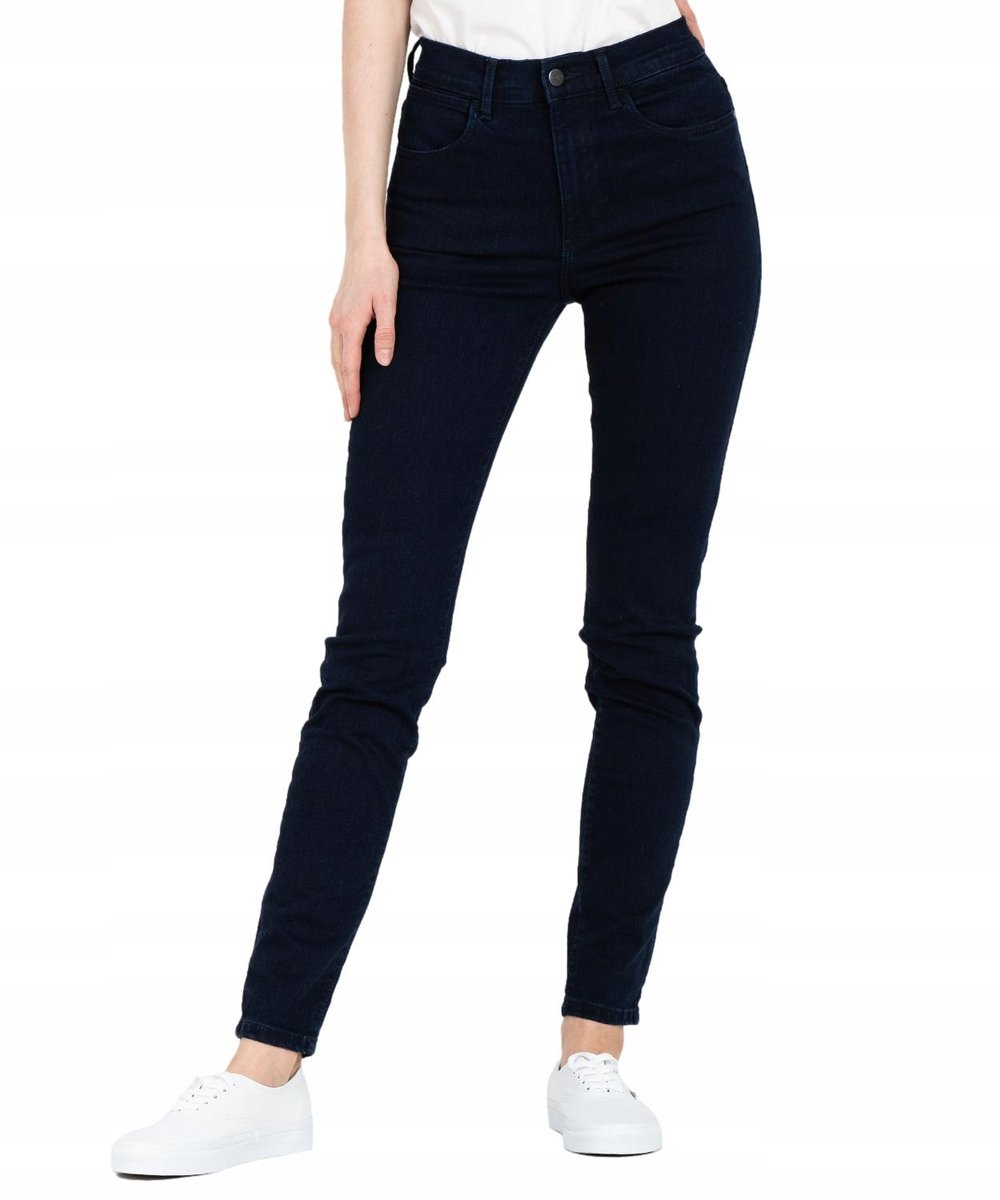Jeansy Wrangler High Skinny W27HLFP22 BlMoon 25/32