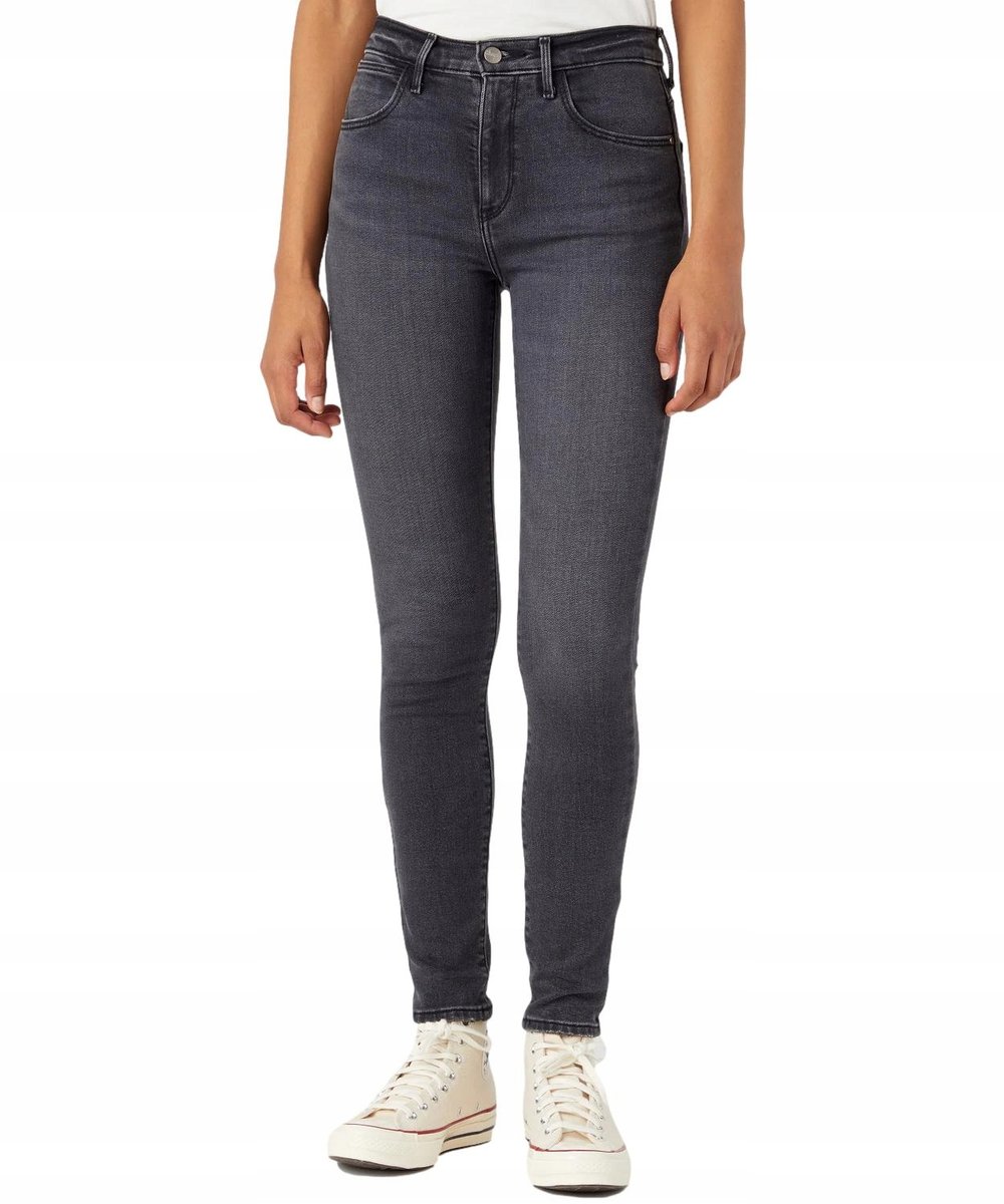 Jeansy Wrangler High Rise Skinny 112345385 W27HMR496 Heart Breaker W 27 / L