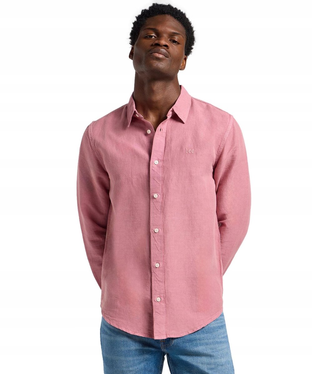 Koszula Lee PATCH SHIRT 112363906 Garment Dye Mauve XL