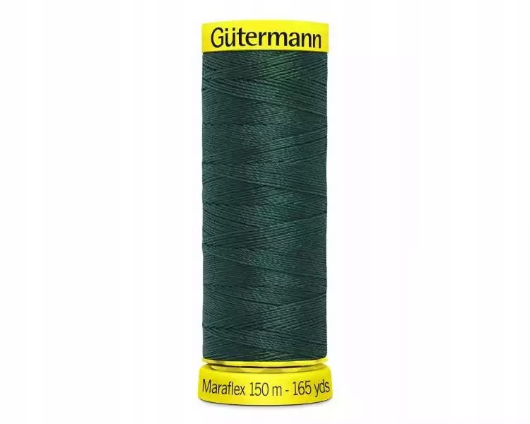 Nici elastyczne ciemna zieleń Gutermann Maraflex