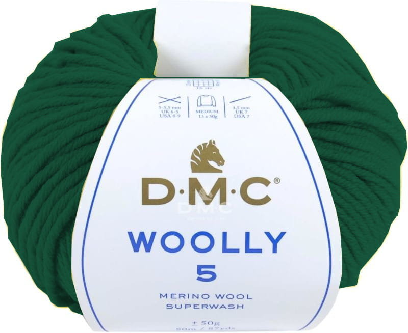 Włóczka DMC WOOLLY 5 kol. 08 / zielony