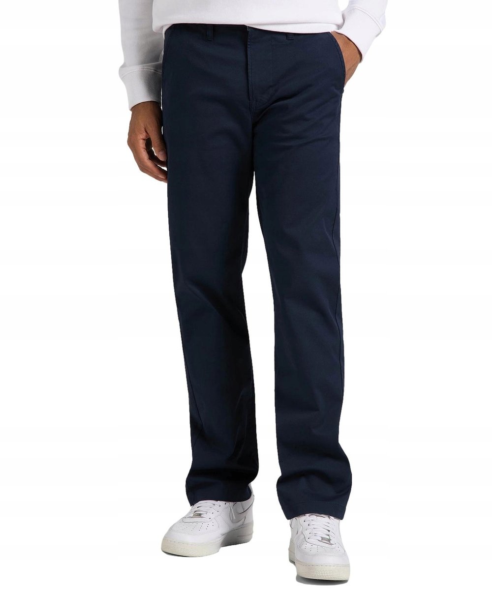Spodnie Lee Regular Chino 112145530 L71FTY64 Deep Navy W 33 / L 34