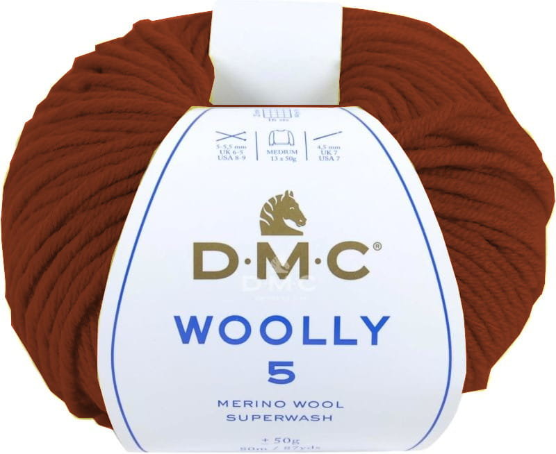 Włóczka DMC WOOLLY 5 kol. 511 / rudy