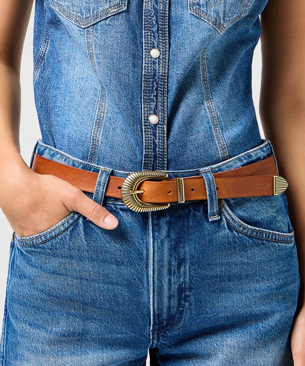 Pasek Wrangler WESTERN SUN BELT 112365364 Congac 90