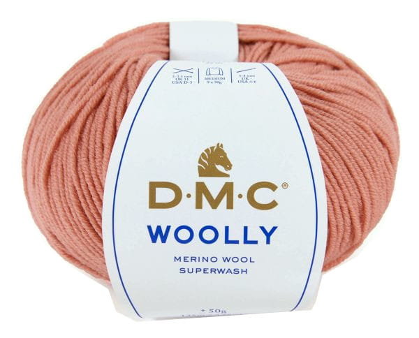 Włóczka DMC Woolly 100% wełna merino kol.45 pudrowy róż