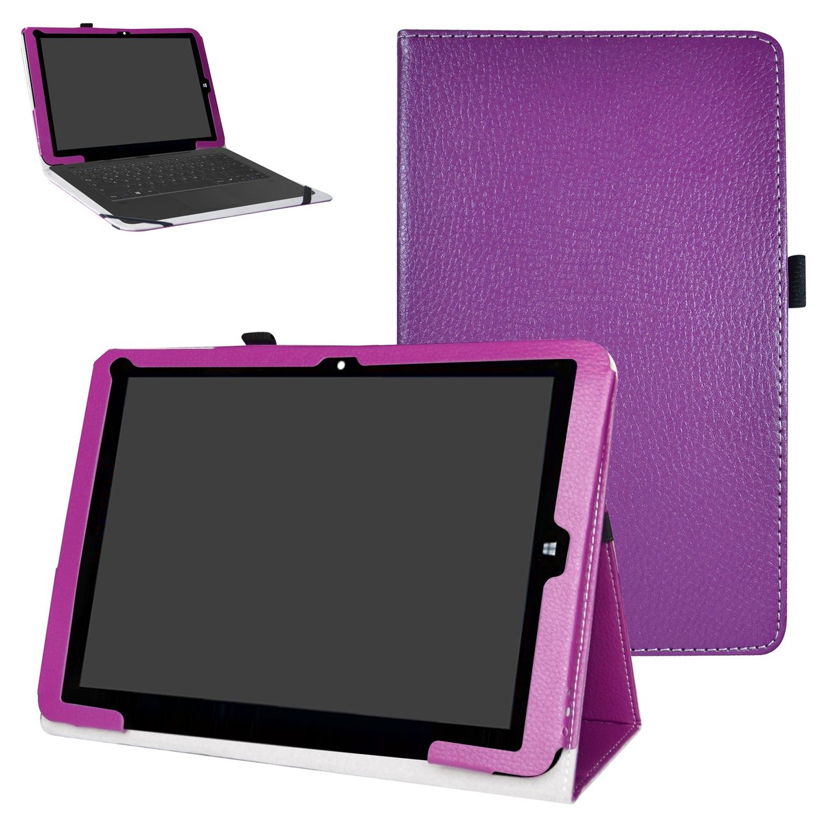 ETUI NA TABLET CHUWI HI12 FIOLETOWE ZAMYKANE OCHRONNE Z KLAPKĄ SOLIDNE