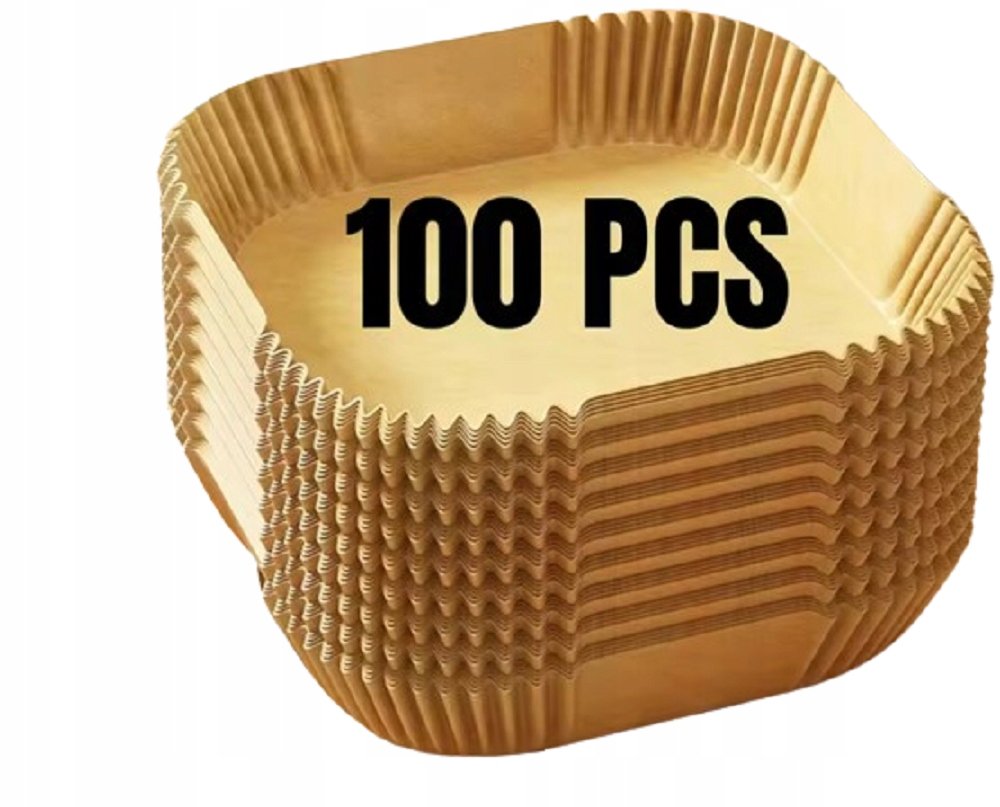 100szt. Jednorazowe papierowe foremki do pieczenia do frytkownicy 16cm