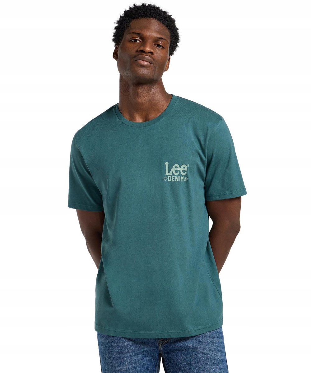 T-shirt Lee SUBTLE LOGO TEE 112365457 Evergreen L