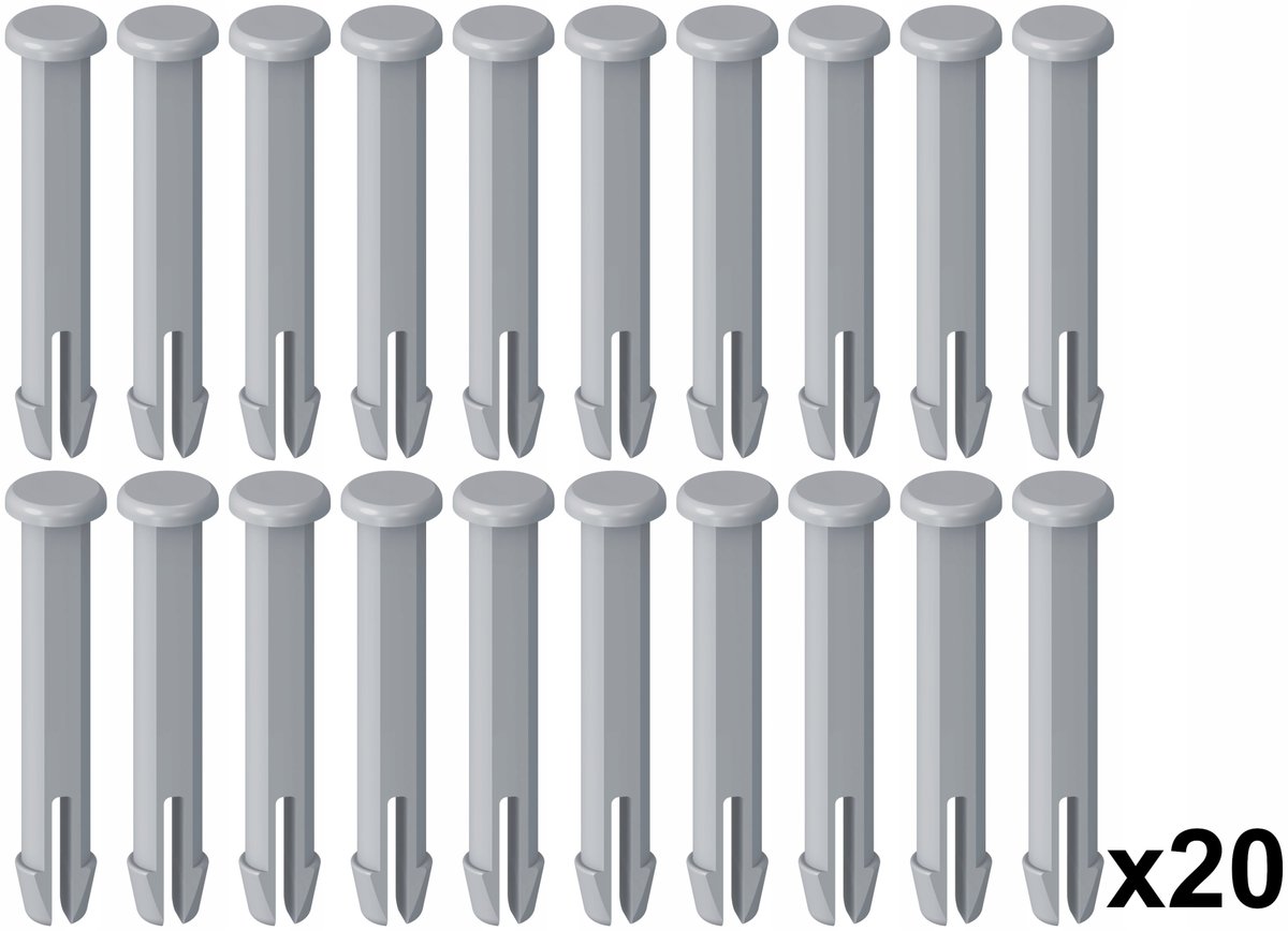 Bestway 20x trzpienie kołki bolce do basenu intex szare 72mm zestaw 20szt