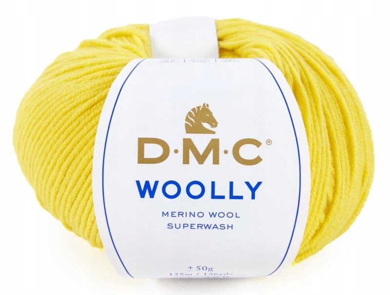 Włóczka DMC Woolly 100% wełna merino kol. 93 cytrynowy