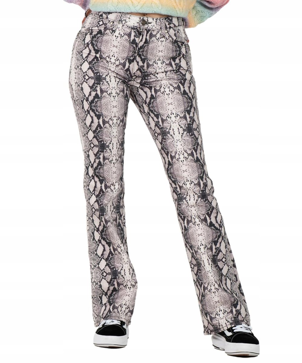 Jeansy Wrangler Westward 112342817 W2H3DZ592 Pink Snake Print 26 / 32