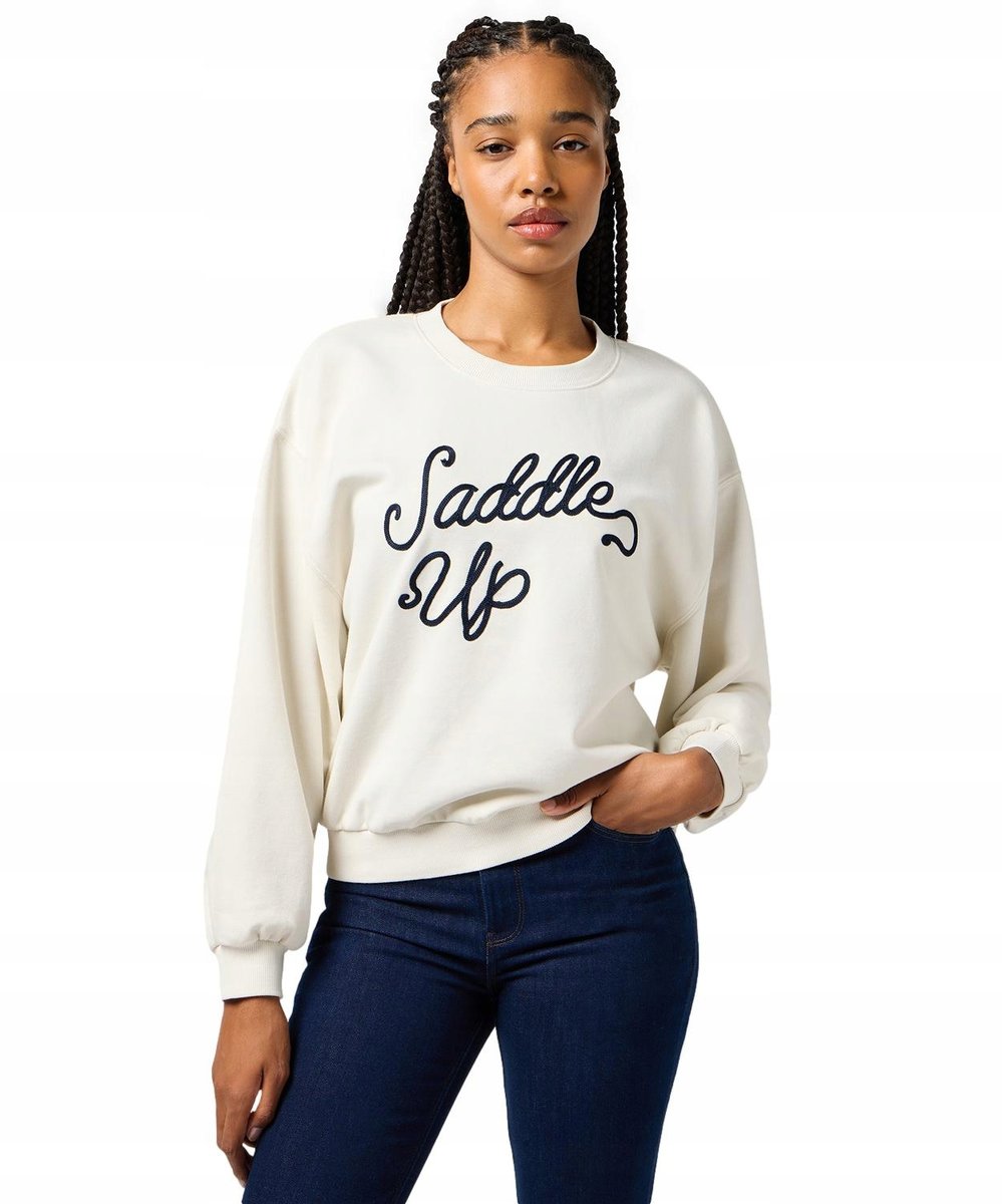 Bluza Wrangler OVERSIZED SWEAT 112364504 Vintage White M