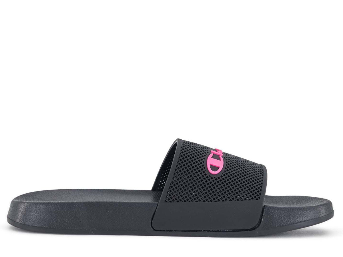 Klapki damskie Champion S11806KK001 DTN21 SLIDE Czarne