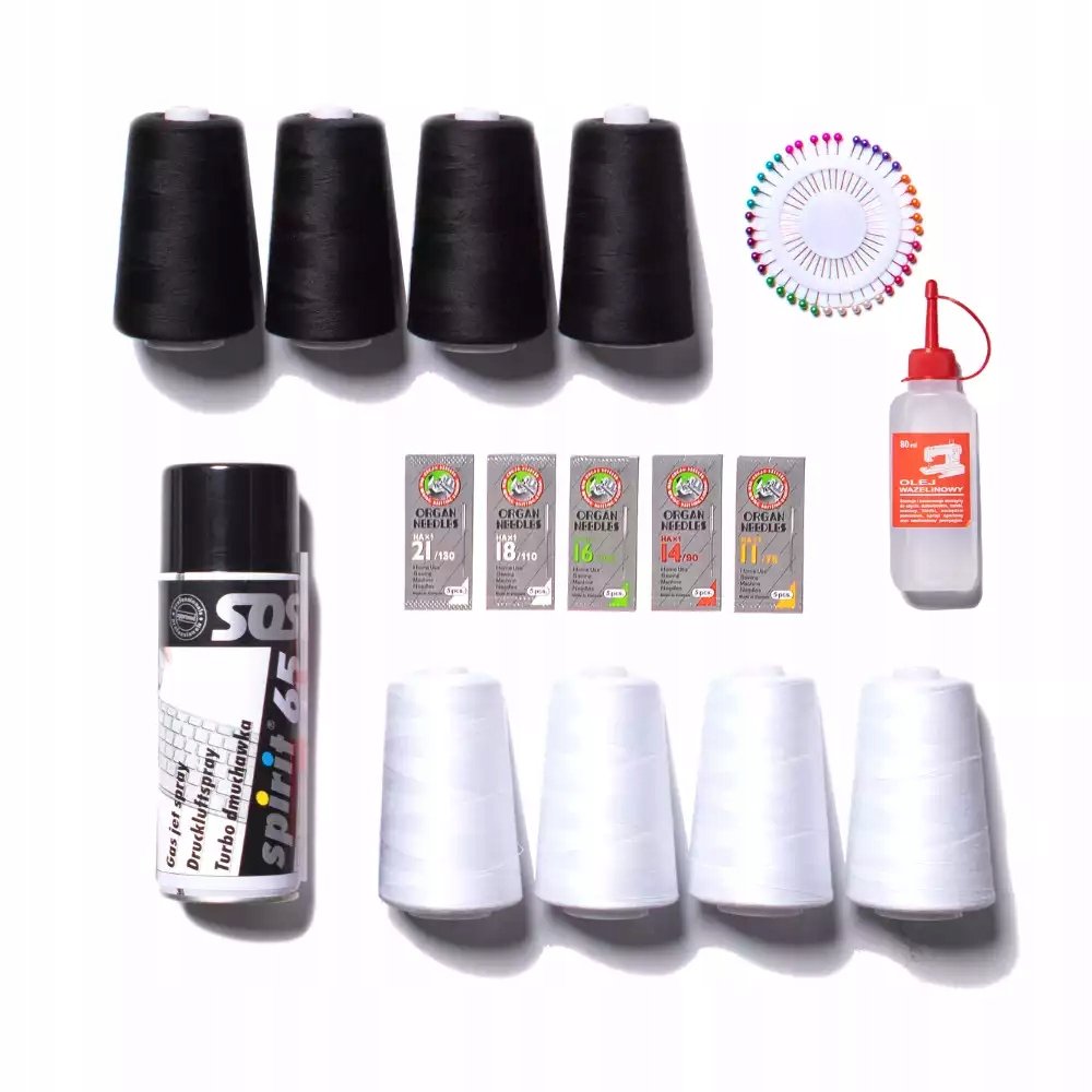 Zestaw akcesoriów i NICI OWERLOK overlocki