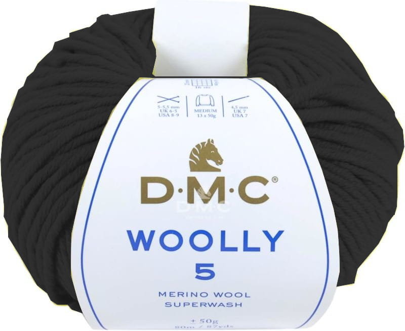 Włóczka DMC WOOLLY 5 kol. 11 / ciemne khaki