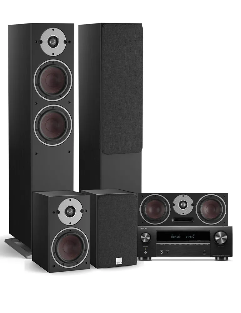Denon AVR-X1800H + Dali Oberon 5/1/VOKAL Light oak
