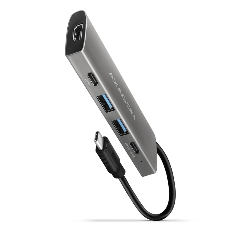 Axagon HMC-5G21 stacja dokująca Przewodowa USB 3.2 Gen 2 (3.1 Gen 2) Type-C Szary HMC-5G21
