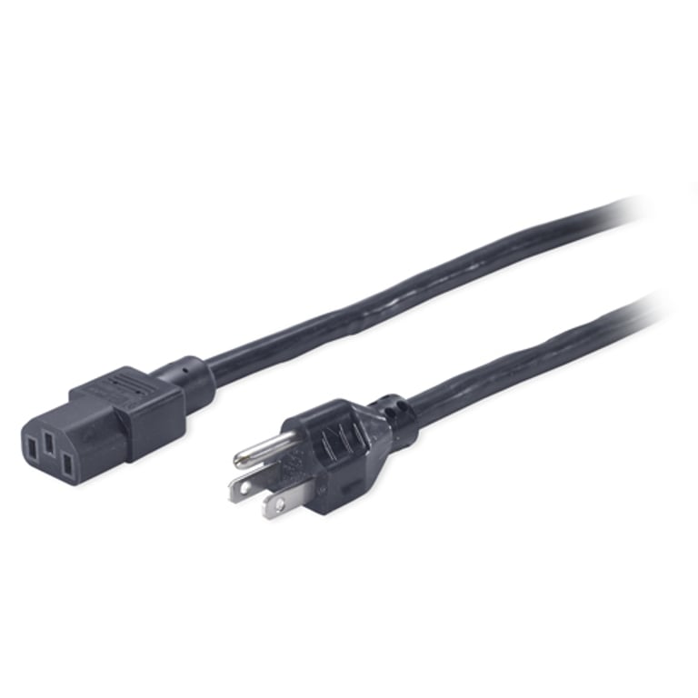 APC PWR C13 / 5-15P, 2.4 m Czarny 2,44 m C13 panel NEMA 5-15P AP9893