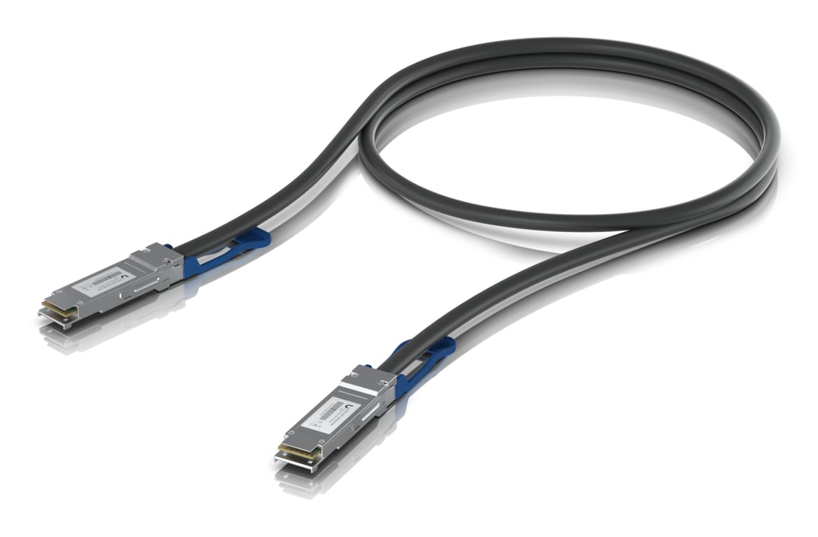 Ubiquiti UACC-DAC-QSFP28-0.5M-10 kabel InfiniBand / światłowodowy 0,5 m Czarny UACC-DAC-QSFP28-0.5M-10