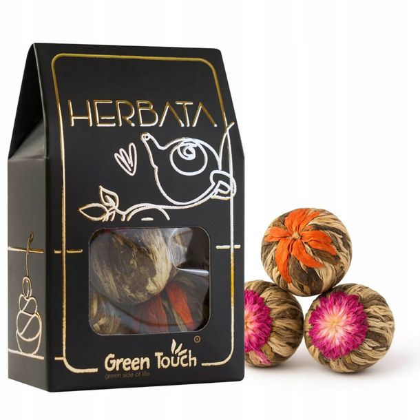 Zestaw herbat kwitnących 3 szt w pudełku ozdobnym na prezent upominek