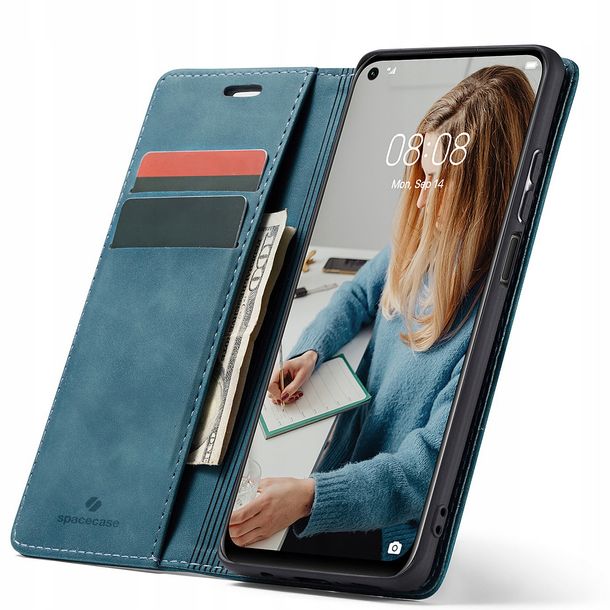 Eleganckie etui z klapką portfel kieszonka pokrowiec do Huawei P40 Lite