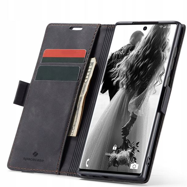 Eleganckie etui z klapką portfel kieszonka case do Galaxy Note 20 Ultra