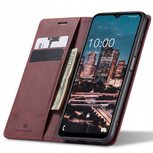 Eleganckie etui z klapką portfel kieszonka pokrowiec case do Galaxy A14 5G