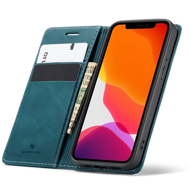 Eleganckie etui z klapką portfel kieszonka pokrowiec case do iPhone 12 Mini