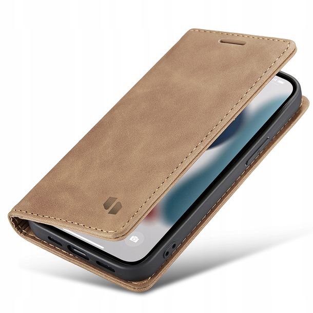 Eleganckie etui z klapką portfel kieszonka pokrowiec case do iPhone 13 Mini