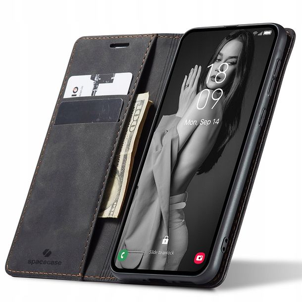 Eleganckie etui z klapką portfel kieszonka pokrowiec case do Galaxy A32 5G