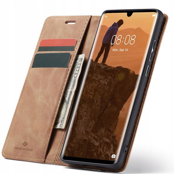 Eleganckie etui z klapką portfel kieszonka pokrowiec case do Huawei P30 Pro